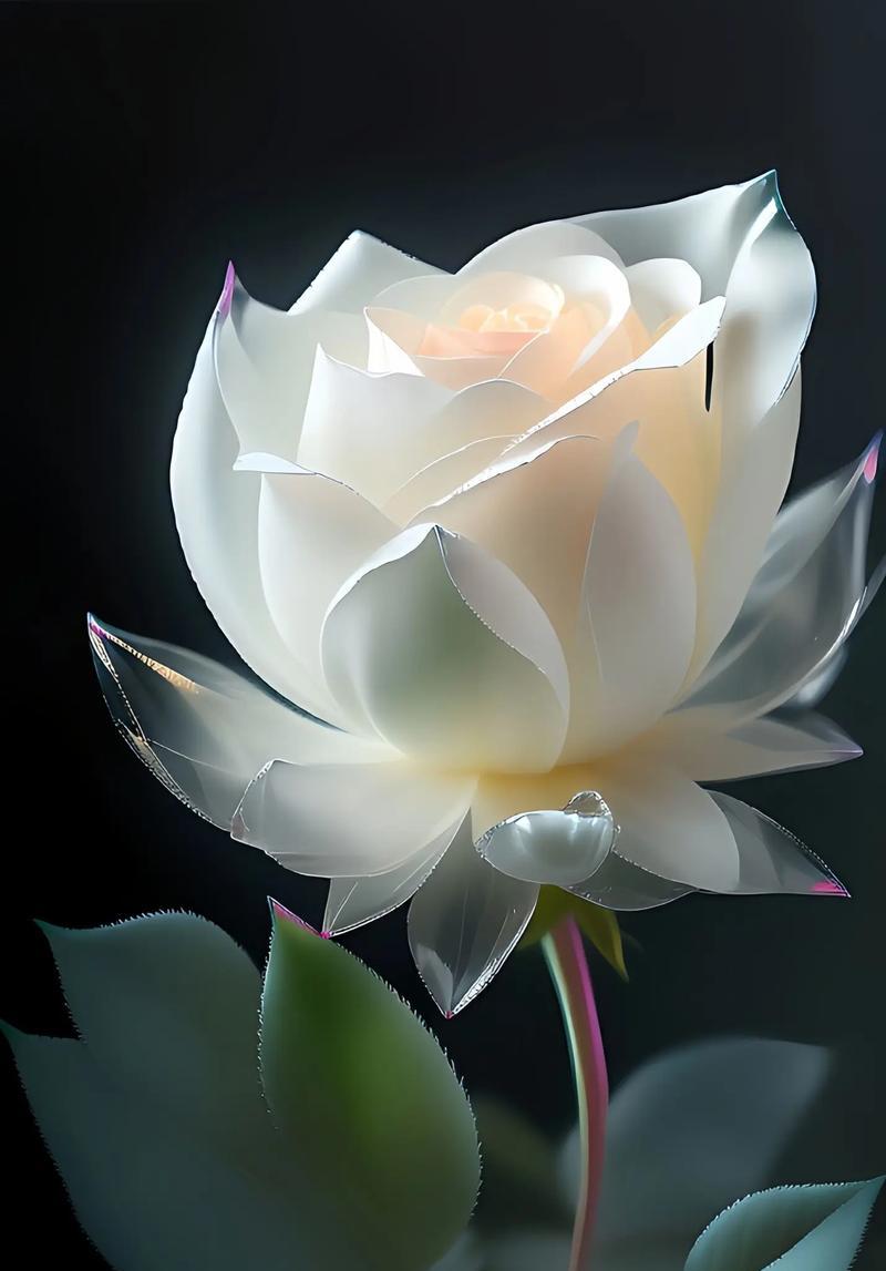 白玫瑰无叶的花语有何深意？