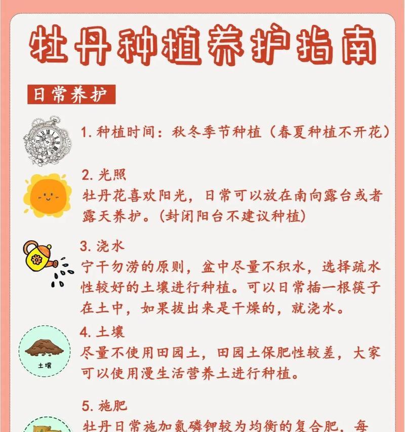 牡丹花太平红香的养护方法是什么？