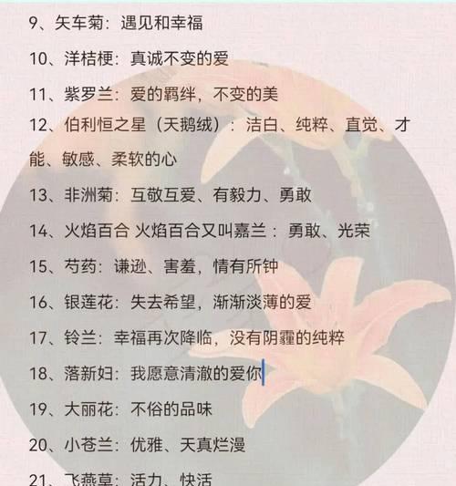 送花给女伴时，花语代表了哪些含义？