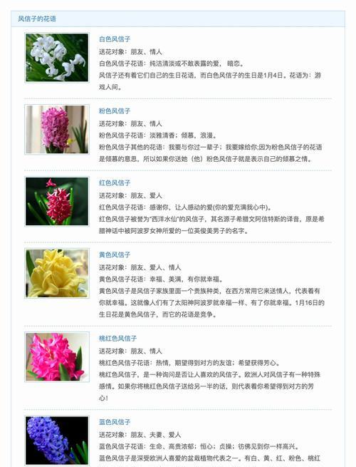 哪种花的花语代表危险的爱？